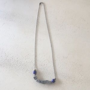 Sammie silver necklace.
